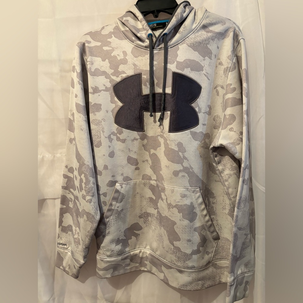 Under Armour Men’s Hoodie Off-White/Gray Camo Size‎ M